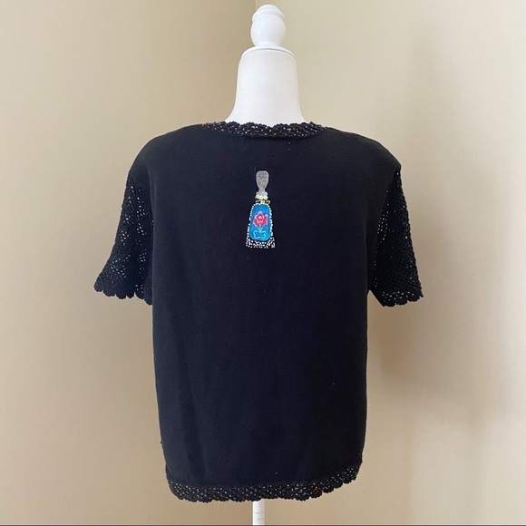 Great Cavalier Vintage Perfume and Purse Sweater - L - Picture 3 of 16